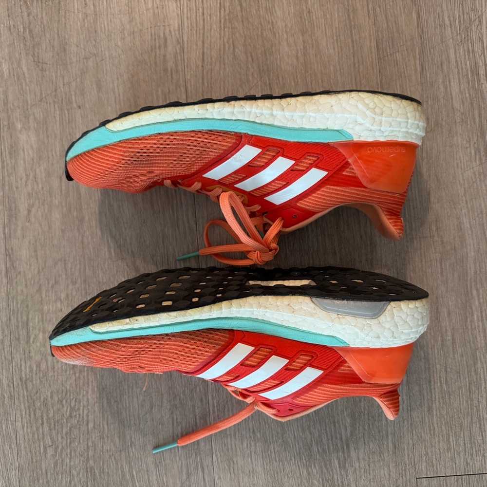 Orange Adidas Boost Sneakers - Picture 3 of 4